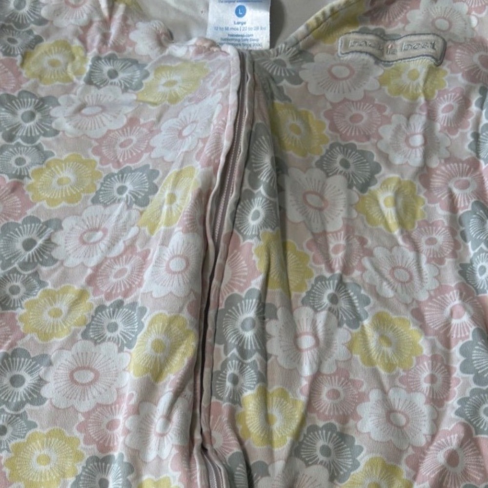 Halo Sleep Sack & Pajamas Baby Girl 0-3M L Multicolor Excellent Floral Bunny Lot